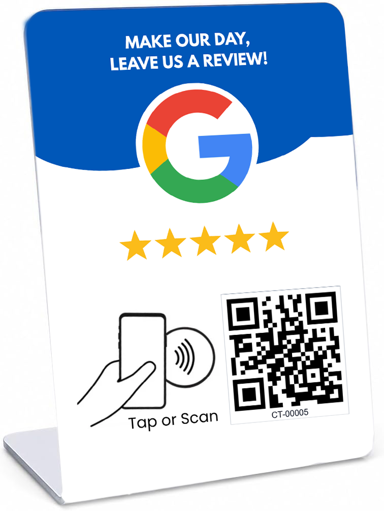 CALVINA TAP Google Review Stand